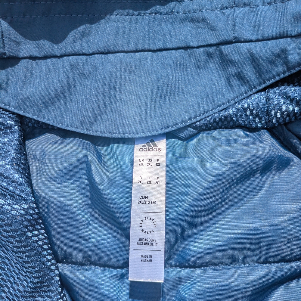 Adidas Manchester United Blue Parka Stadium Jacket 2022-23. Men's XXL. - Picture 7 of 7